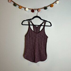 Lululemon burgundy space dye singlet tank top